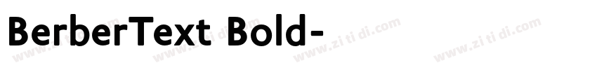 BerberText Bold字体转换